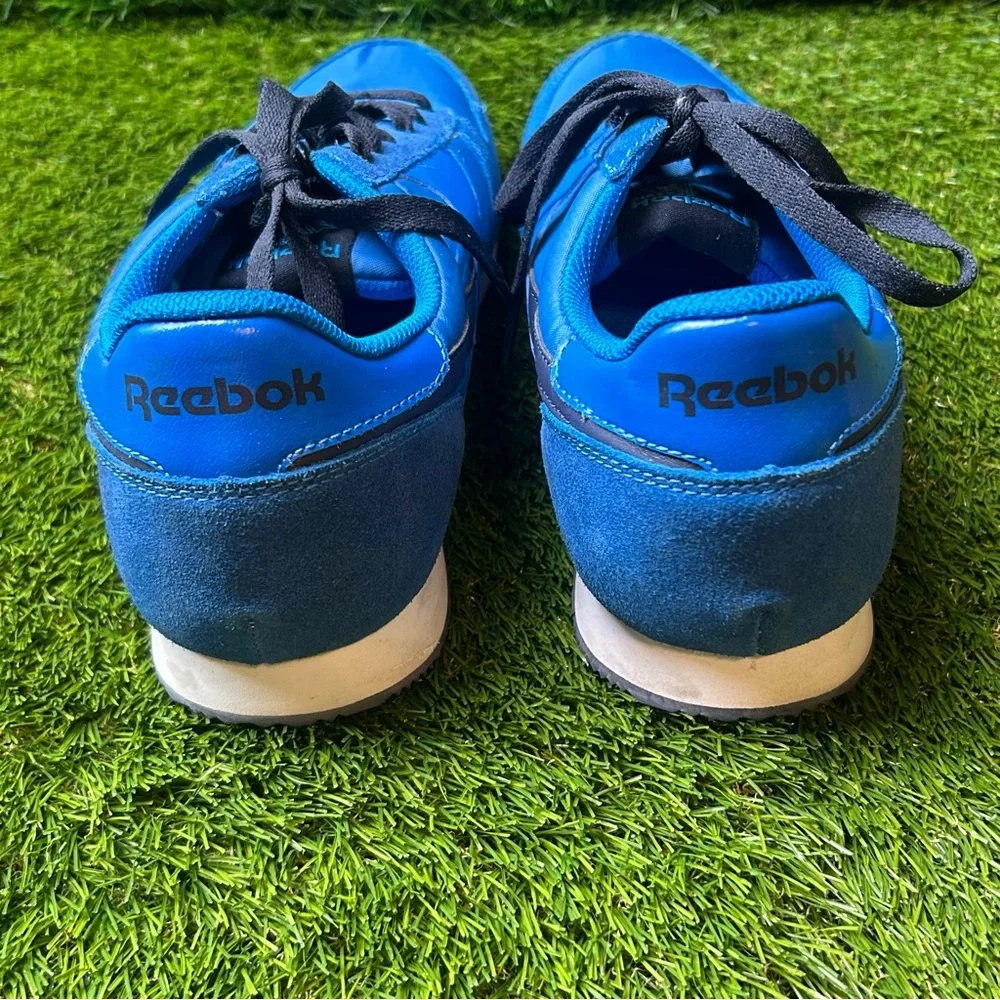 Reebok Royal Alpine Mens Sneakers Blue Suede Nylon Low Top J95486 Size 11.5 - Picture 4 of 7